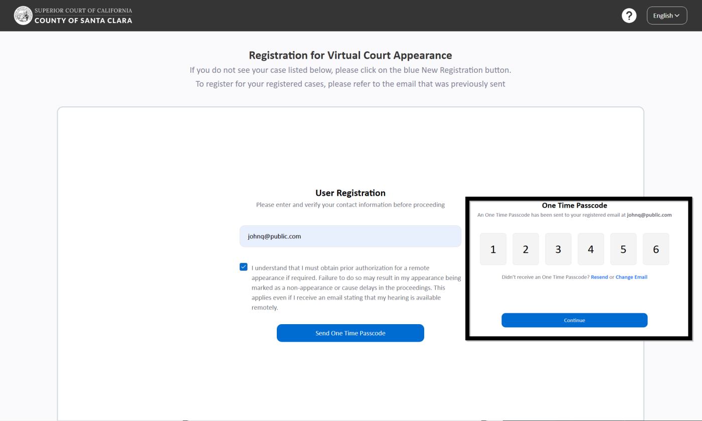Step 2 UDC Registration