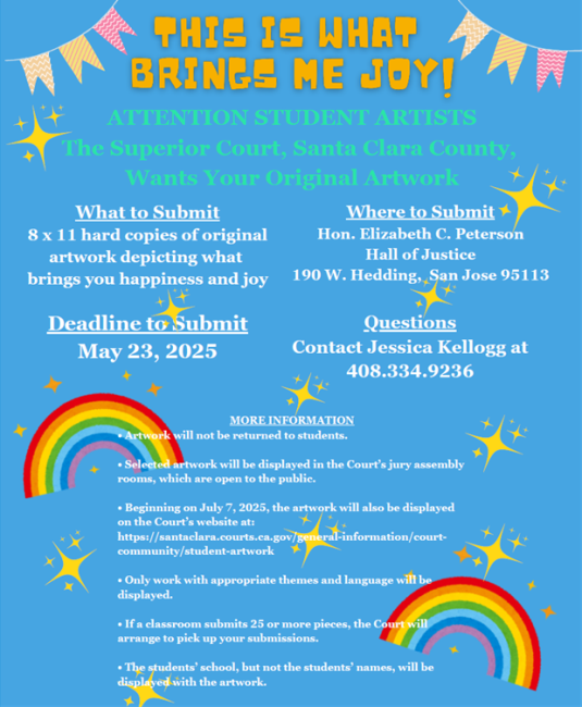 Student Artwork Flyer 2025