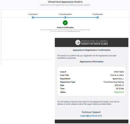 Step 6 - Confirmation Message