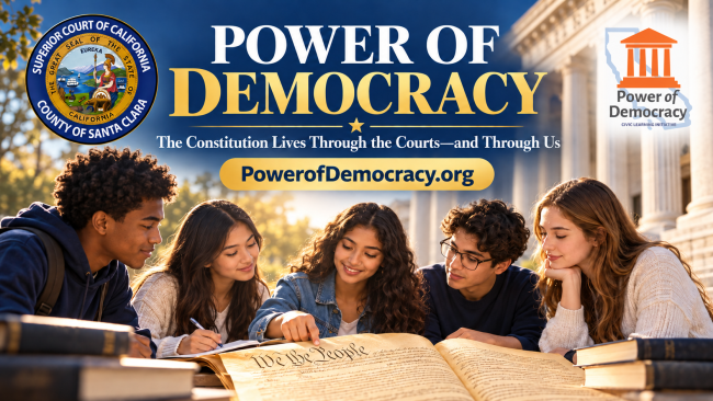 Power of Democracy: The Constitution Lives Through the Courts—and Through Us” and “PowerofDemocracy.org.
