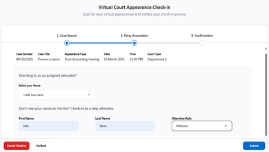 Step 5 - Enter Relevant Details